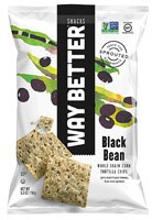 Way Better Snacks Gluten Free Non-GMO Tortilla Chips Beyond Black Bean