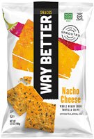 Way Better Snacks Gluten Free Non-GMO Whole GrainTortilla Chips Nacho Cheese