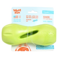 West Paw Dog Puzzle Treat Toy Qwizl Large Granny Smith