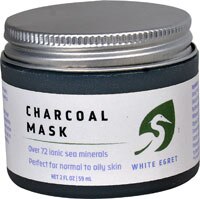 White Egret Charcoal Mask