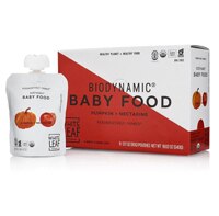 White Leaf Organic Biodynamic Stage 2 Baby Food Pumpkin Nectarine Puree