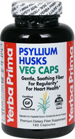 046352001081 - Yerba Prima  Psyllium Husks Veg Caps -- 180 Vegetarian Capsules