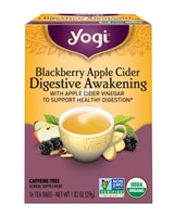 Yogi Non-GMO Caffeine Free Organic Digestive Awakening Blackberry Apple Cider