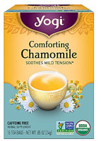 Yogi Non-GMO Caffeine Free Organic Herbal Tea Comforting Chamomile