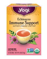 Yogi Non-GMO Caffeine Free Organic Herbal Tea Immune Support Echinacea