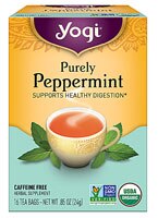Yogi Non-GMO Caffeine Free Organic Herbal Tea Purely Peppermint