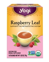 Yogi Non-GMO Caffeine Free Organic Herbal Tea Raspberry Leaf
