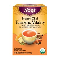 Yogi Non-GMO Caffeine Free Organic Honey Chai Turmeric Vitality