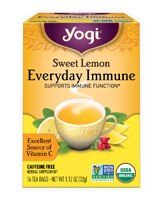 Yogi Non-GMO Caffeine Free Organic Immune Tea Sweet Lemon