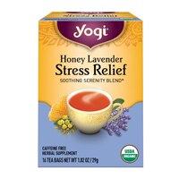 Yogi Non-GMO Caffeine Free Organic Stress Relief Honey Lavender