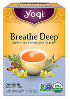 Yogi Non-GMO Caffeine Free Orgnaic Herbal Tea Breathe Deep