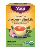 Yogi Non-GMO Organic Green Tea Blueberry Slim Life