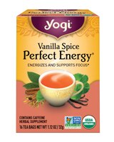 Yogi Non-GMO Organic Herbal Tea Perfect Energy Vanilla Spice