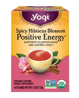 Yogi Non-GMO Organic Herbal Tea Positive Energy Spicy Hibiscus Blossom
