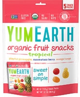 Yum Earth Non-GMO Organic Fruit Snacks Tropical
