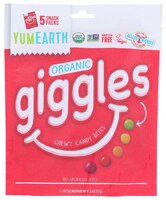 Yum Earth Non-GMO Organic Giggles Chewy Candy Bites Assorted Fruit