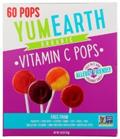 Yum Earth Non-GMO Organic Vitamin C Pops Assorted Fruit