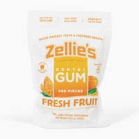 Zellie's 100% Xylitol Sugar Free Chewing Gum Fresh Fruit