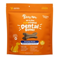 Zesty Paws All-in-One FUNctional Dental Bones Dental Chews for Large Dogs