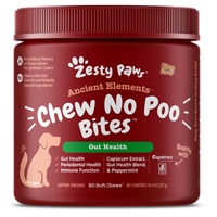 Zesty Paws Ancient Elements Chew No Poo Stool Eating Deterrent Dog Supplement Bison