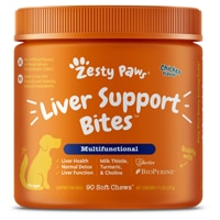 Zesty Paws Liver Support Bites Dog Supplement Chicken