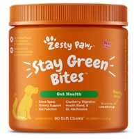 Zesty Paws Stay Green Bites Digestive Dog Supplement Beef