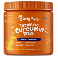 Zesty Paws Turmeric Curcumin Bites Multifunctional Dog Supplement Duck