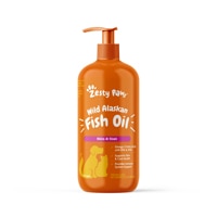 Zesty Paws Wild Alaskan Fish Oil Liquid Skin & Coat Supplement for Dogs & Cats