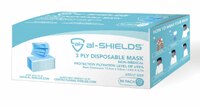 al-SHIELDS 3-Ply Disposable Adult Size Face Mask with Ear Loops - For Civil Use
