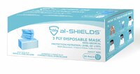 al-SHIELDS 3-Ply Disposable Adult Size Face Mask with Ear Loops - For Civil Use