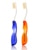 Doctor Plotkas Antimicrobial Travel Toothbrush with Flossing Bristles - 2 Pack