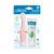 Dr. Brown's Infant-to-Toddler Toothbrush + Apple Pear Toothpaste 0-3 Years 2 Piece Set - Pink Elephant