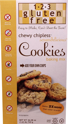 123 Gluten Free Chewy Chipless Scrumdelicious Cookies -- 26.08 oz