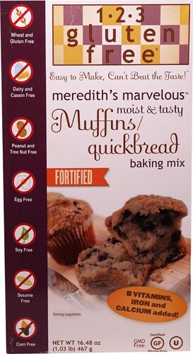 123 Gluten Free Meredith's Marvelous Moist and Tasty Muffins &amp; Quickbread -- 16.48 oz