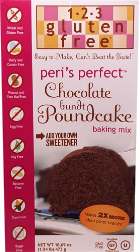 123 Gluten Free Peri's Perfect Bundt Poundcake Chocolate -- 16.69 oz