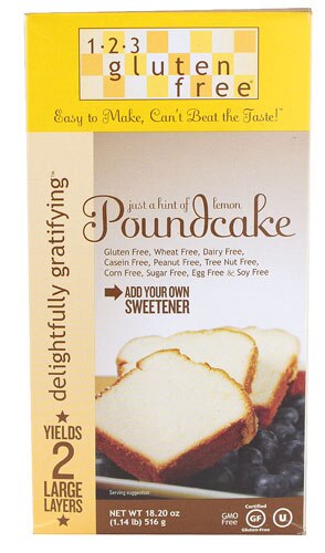 123 Gluten Free Poundcake Mix Gluten Free -- 18.2 oz