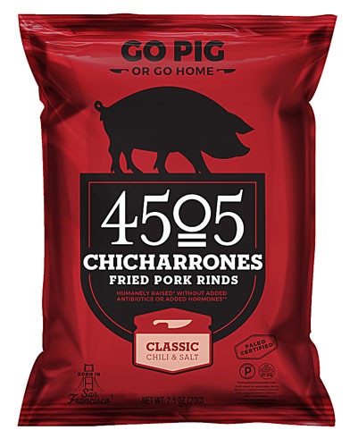 4505 Chicharrones Fried Pork Rinds Classic Chili & Salt -- 2.5 oz