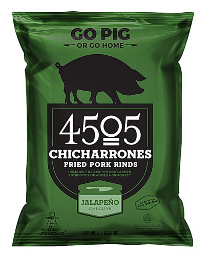 4505 Chicharrones Fried Pork Rinds Jalapeno Cheddar -- 2.5 oz