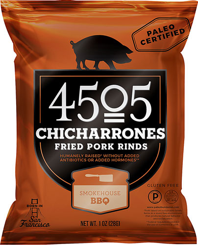 4505 Chicharrones Fried Pork Rinds Smoke House BBQ -- 1 oz