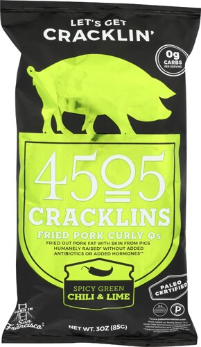 4505 Cracklins Spicy Green Chili & Lime