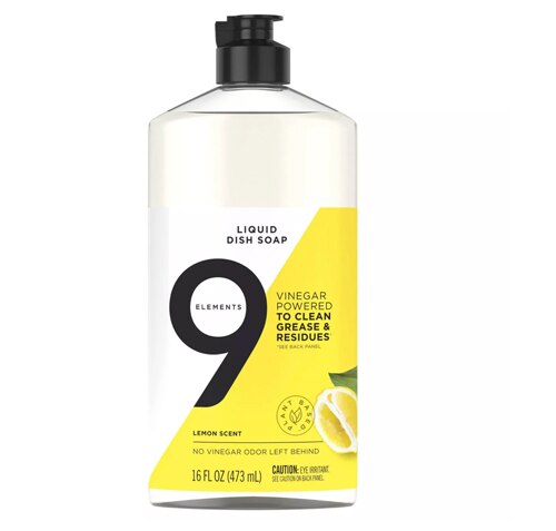 9 Elements Liquid Dish Soap Lemon