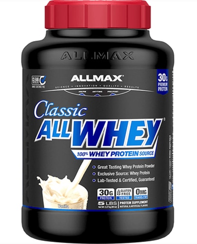 ALLMAX Nutrition Classic AllWhey 100% Whey Protein Source Vanilla