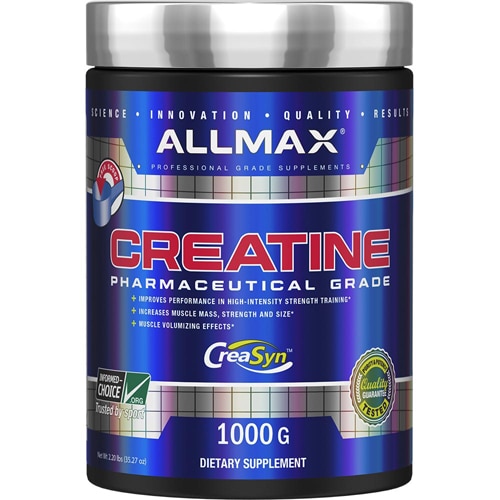 ALLMAX Nutrition Creatine Pharmaceutical Grade Dietary Supplement -- 1000 g - 2.2 lbs