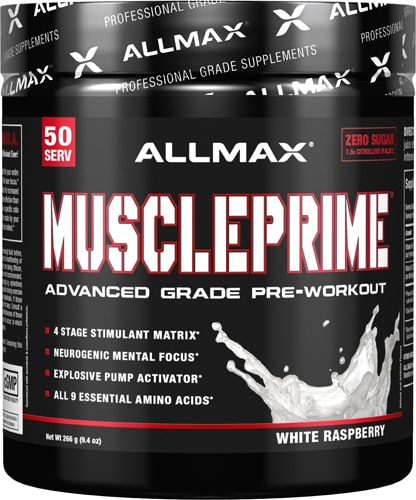 ALLMAX Nutrition Muscle Prime Advanced Grade Pre-Workout White Raspberry