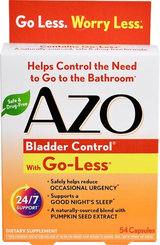 AZO Bladder Control™ with Go-Less® -- 54 Capsules