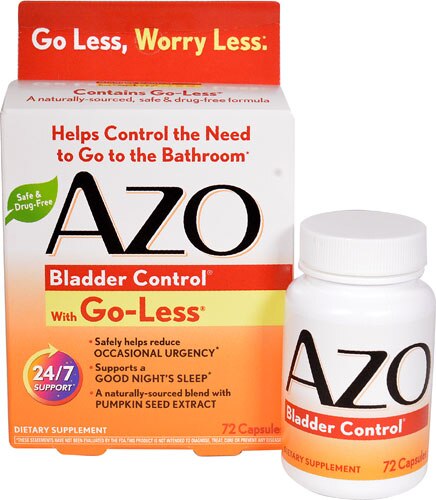 AZO Bladder Control™ with Go-Less® -- 72 Capsules - Vitacost