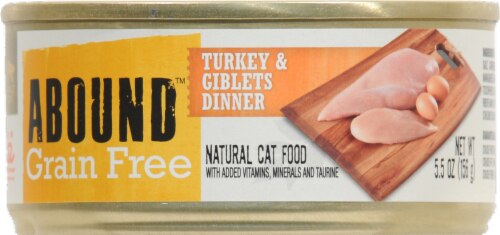 Abound Grain Free Cat Food Turkey & Giblets -- 5.5 oz