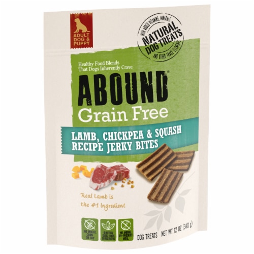 Abound Grain Free Jerky Bites Dog Treats Lamb
