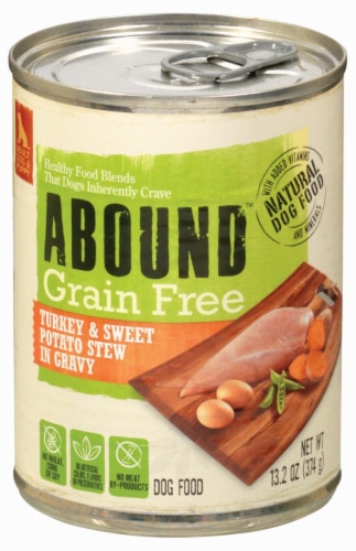 Abound Grain Free Natural Dog Food Turkey & Sweet Potato -- 13.2 oz