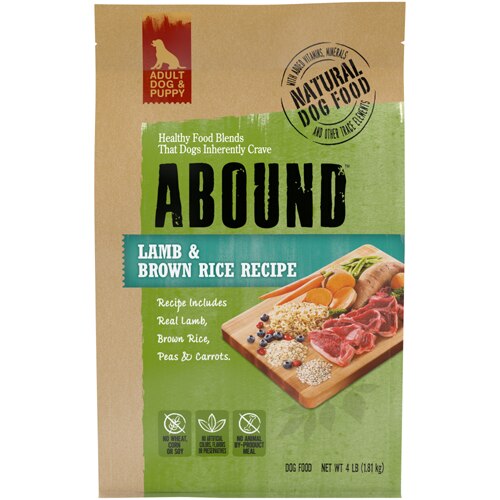 Abound Lamb & Brown Rice Recipe Dog Food -- 4 lbs